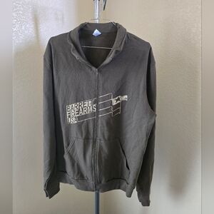 American Apparel Long Sleeve Zip Up Sweatshirt With Pockets